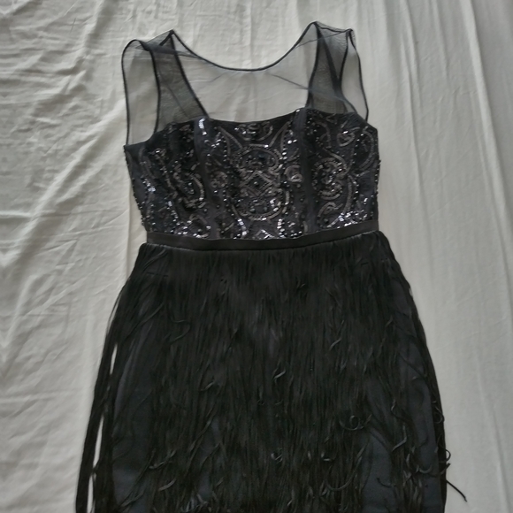 BCBG Dresses & Skirts - BCBG Black Sequin Backless Dress